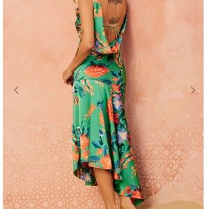 Sage Green Cowl Neck Sundress for Cocktail